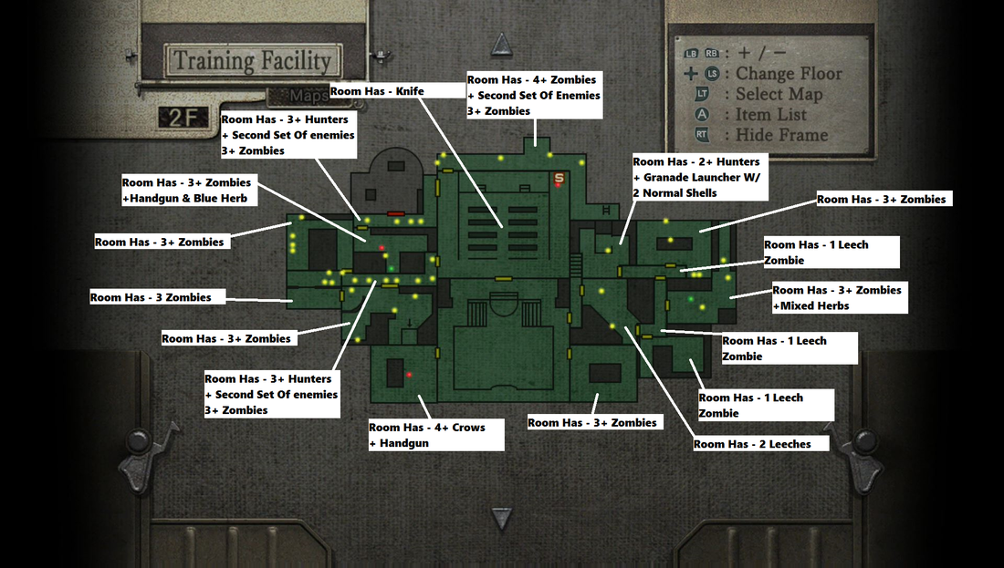 Resident Evil 0 Leech Hunter Map